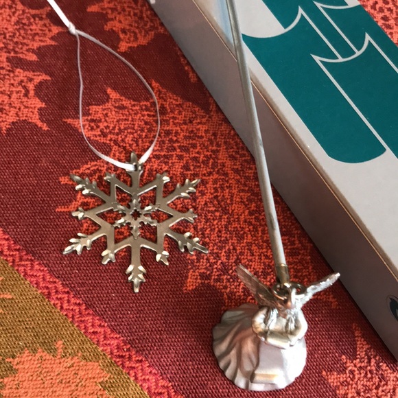 Partylite Pewter ANGEL Candle SNUFFER with Ceramic ANGEL of LIGHT single candle - Picture 13 of 14